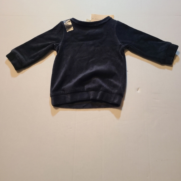 First Impressions Black Velour Top with Bow Design 3-6 Months NWT - Picture 7 of 8